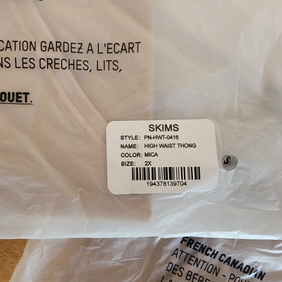 Skims high waisted thong in Mica - Picture 3 of 4